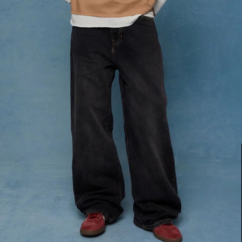 PacSun Men's Extreme Baggy Black Jeans